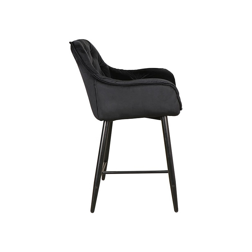 Krzesło barowe welurowe Signal Cherry Velvet - Elegancki design
