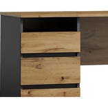 Biurko loft Signal B-005 120cm - Dąb Wotan / Antracyt | Biurka