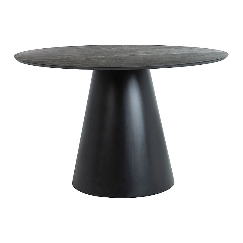 Stół okrągły Angel 120cm szary marmur - Signal | Elegancki design