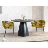Stół okrągły Angel 120cm szary marmur - Signal | Elegancki design