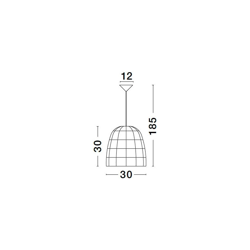 Lampa wisząca rattanowa boho Saparua II 30cm | Decolab24