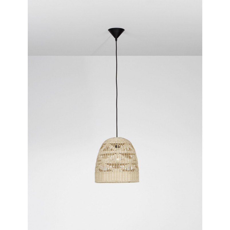 Lampa wisząca rattanowa boho Saparua II 30cm | Decolab24