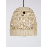 Lampa wisząca rattanowa boho Saparua II 30cm | Decolab24