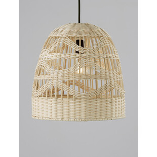 Lampa wisząca rattanowa boho Saparua II 30cm | Decolab24