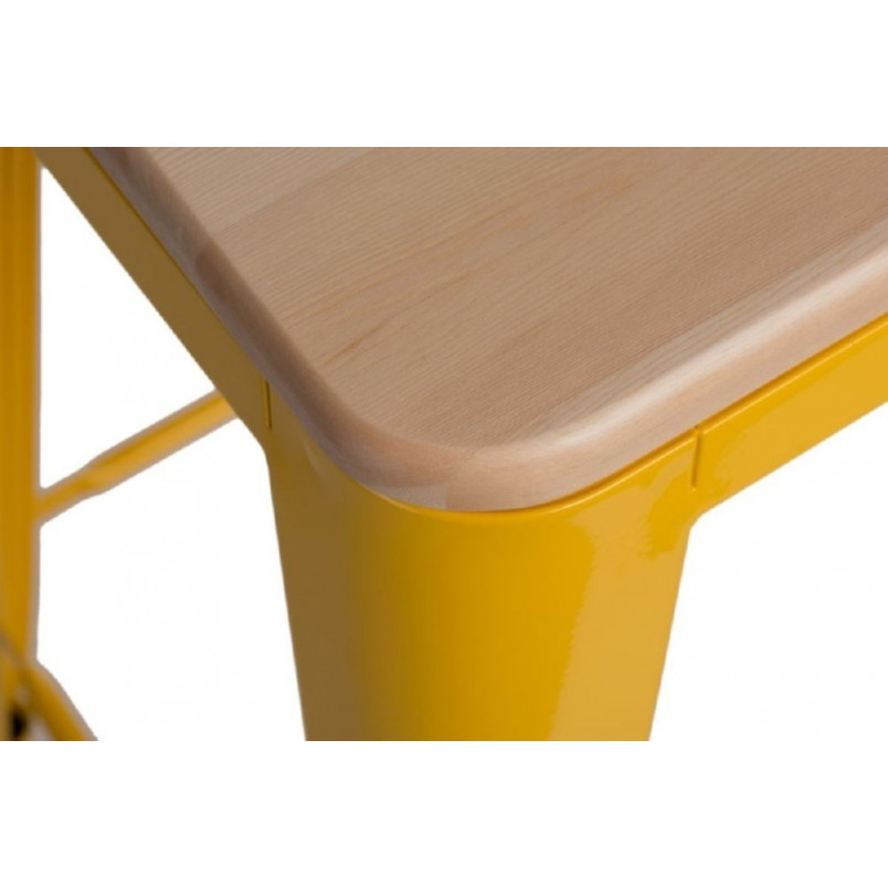 Hoker Paris Wood | Drewno sosna / Żółty | D2.Design