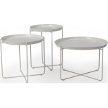 Stolik metalowy Neye 50cm biały Nordifra - Stylowy i funkcjonalny