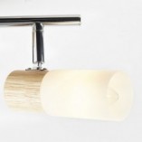 Lampa sufitowa Babsan II - drewno jasne/biały | Brilliant