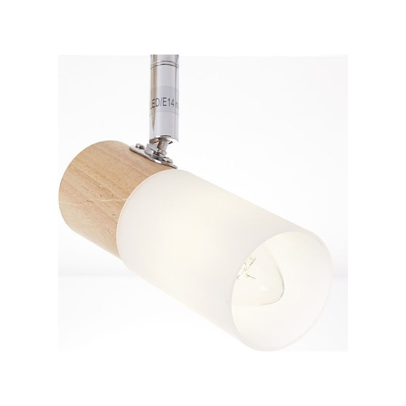 Lampa sufitowa Babsan III | Jasne drewno, 3 źródła światła - Brilliant
