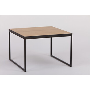 Stolik kawowy fornirowany Step 62x62cm dąb naturalny Nordifra