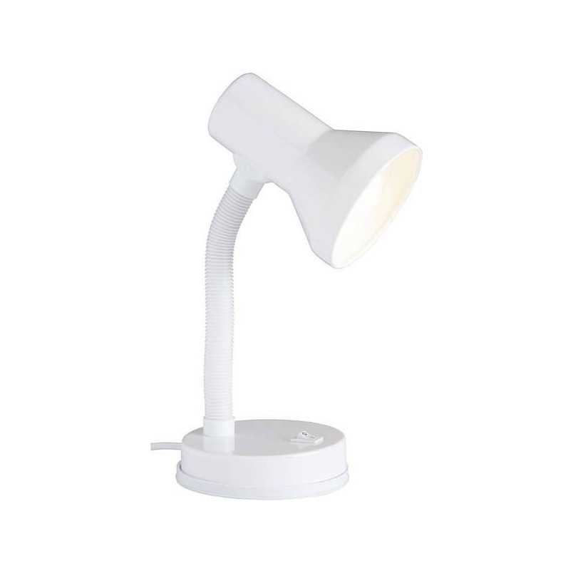 Lampa biurkowa Junior biała Brilliant | Oświetlenie do nauki