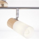 Lampa sufitowa Babsan IV - drewno jasne/biały | Brilliant