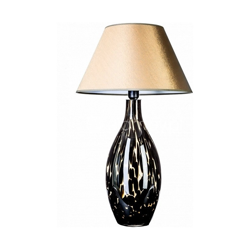 Lampa stołowa Kenya | Szklana, Złota | 4Concepts