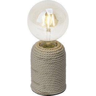 Lampa stołowa rustykalna Cardu kremowa | Brilliant