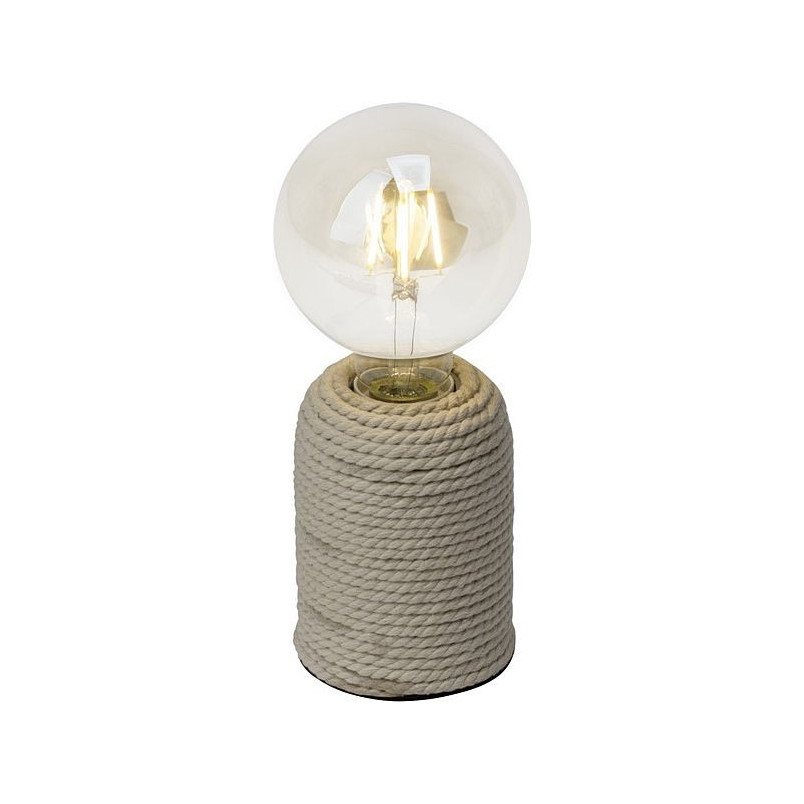 Lampa stołowa rustykalna Cardu kremowa | Brilliant