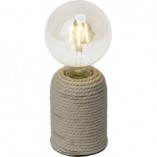Lampa stołowa rustykalna Cardu kremowa | Brilliant