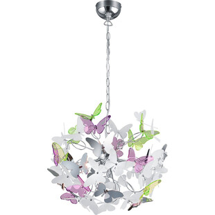 Lampa wisząca Butterfly Reality - Multikolor, Chrom - Kup Teraz!