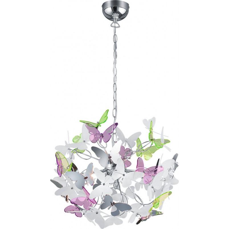 Lampa wisząca Butterfly Reality - Multikolor, Chrom - Kup Teraz!