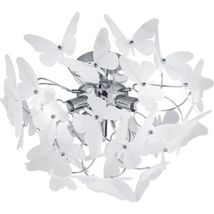 Plafon młodzieżowy Butterfly 45cm multikolor / chrom Reality