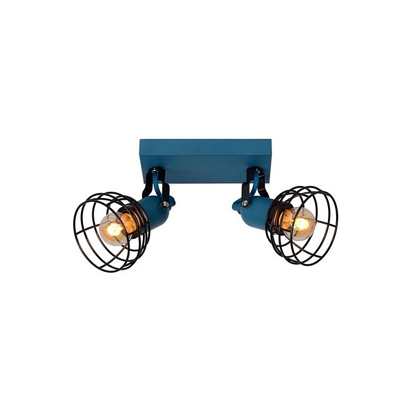 Plafon Lucide Paulien | Niebieski, Metalowy | Sklep z Lampami