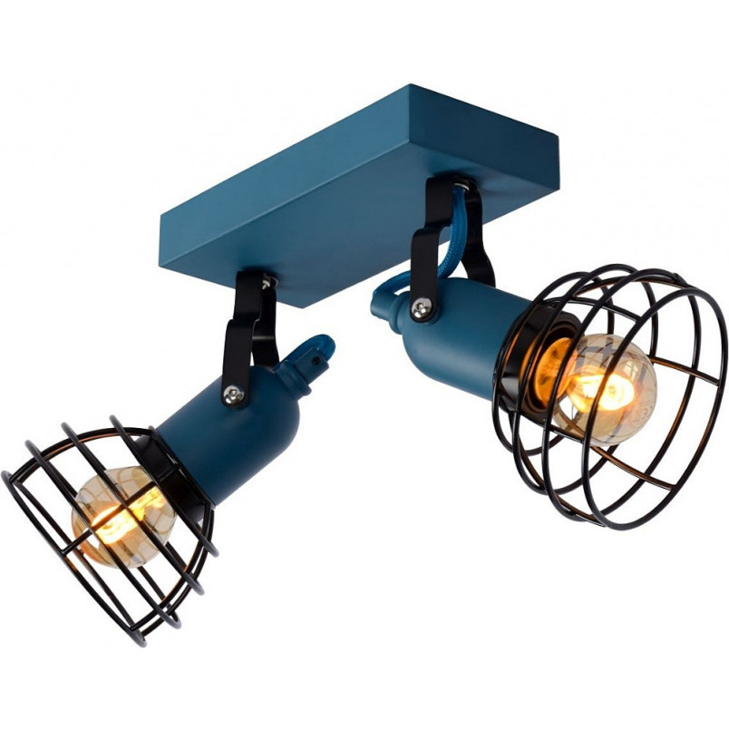 Plafon Lucide Paulien | Niebieski, Metalowy | Sklep z Lampami