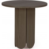 Stolik okrągły Pino Nordifra | Czarny dąb | Skandynawski design