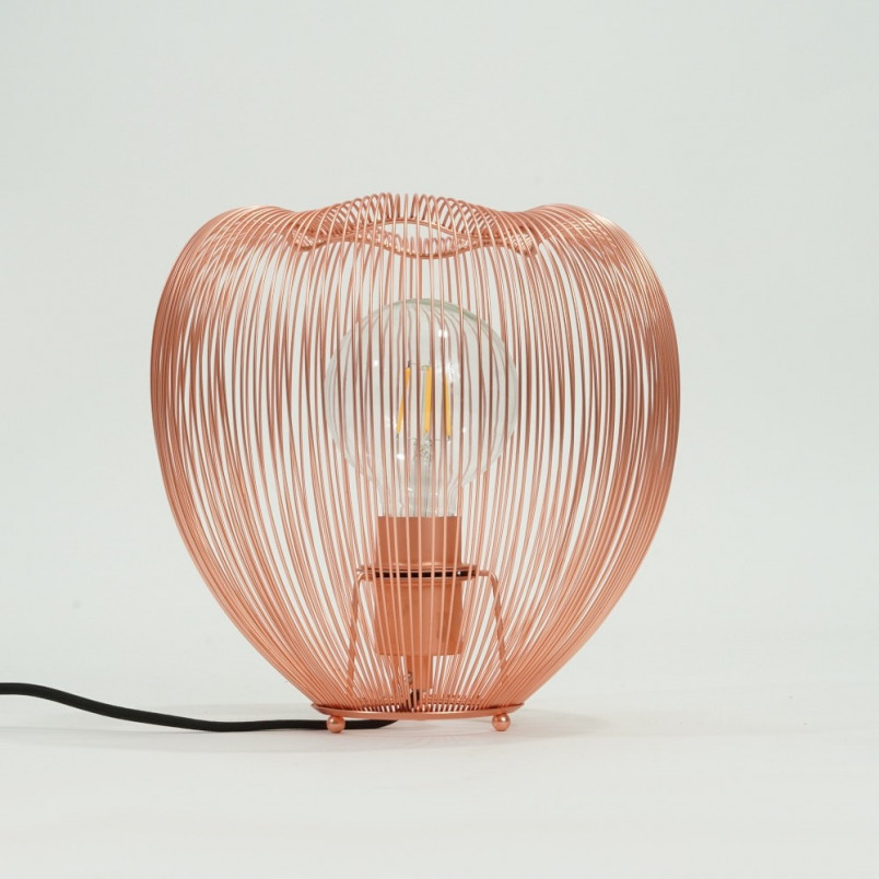 Lampa stołowa miedziana Lucide Wirio M - Nowoczesny Design