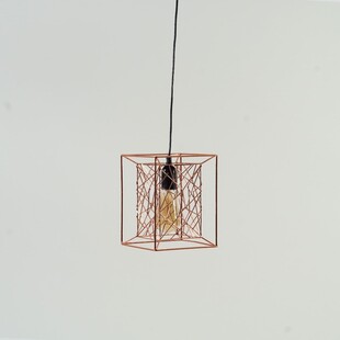 Lampa wisząca miedziana Kago - Brilliant | Nowoczesne oświetlenie