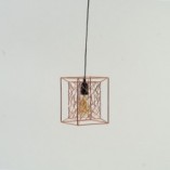 Lampa wisząca miedziana Kago - Brilliant | Nowoczesne oświetlenie