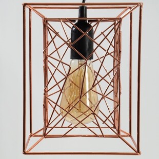 Lampa wisząca miedziana Kago - Brilliant | Nowoczesne oświetlenie