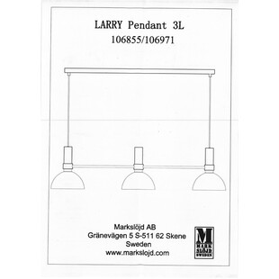 Lampa sufitowa Larry Gold czarna | Markslojd - Kup teraz!