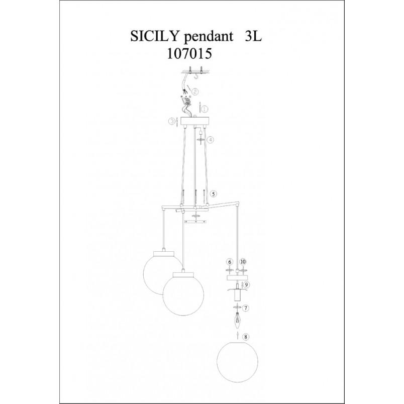 Lampa wisząca Sicily III - szklane kule, Markslojd | Kup teraz!