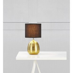 Lampa stołowa Oscar 20 czarna ze złotem | Markslojd