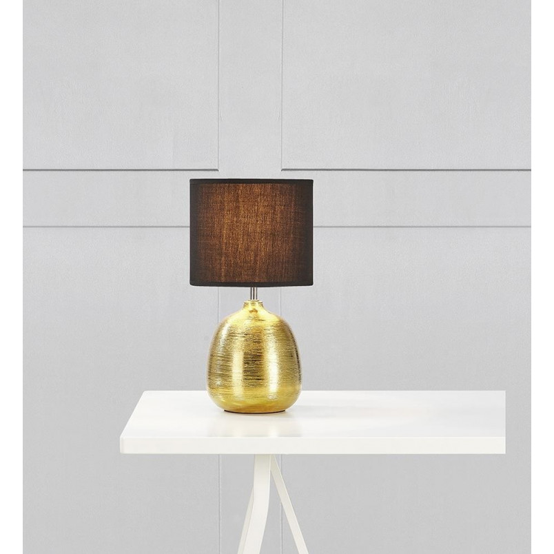 Lampa stołowa Oscar 20 czarna ze złotem | Markslojd