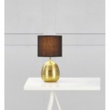 Lampa stołowa Oscar 20 czarna ze złotem | Markslojd