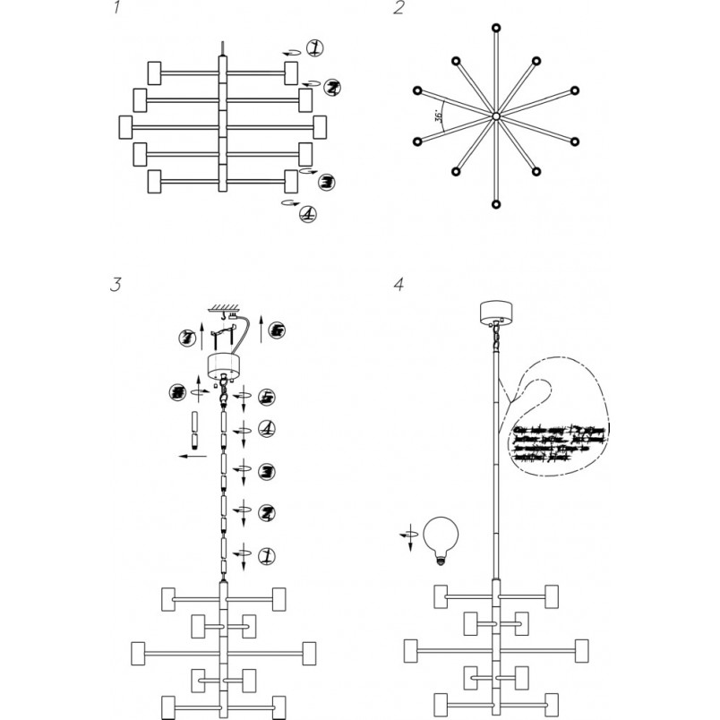 Lampa Sufitowa Paris Czarna | Markslojd - Elegancki Design