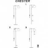 Lampa podłogowa Chester, miedź - Markslojd | Industrialny design