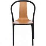 Krzesło drewniane Bella Wood czarne D2.Design - Komfort i styl
