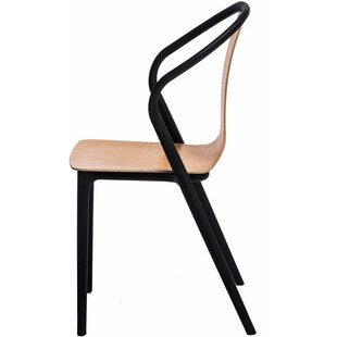 Krzesło drewniane Bella Wood czarne D2.Design - Komfort i styl