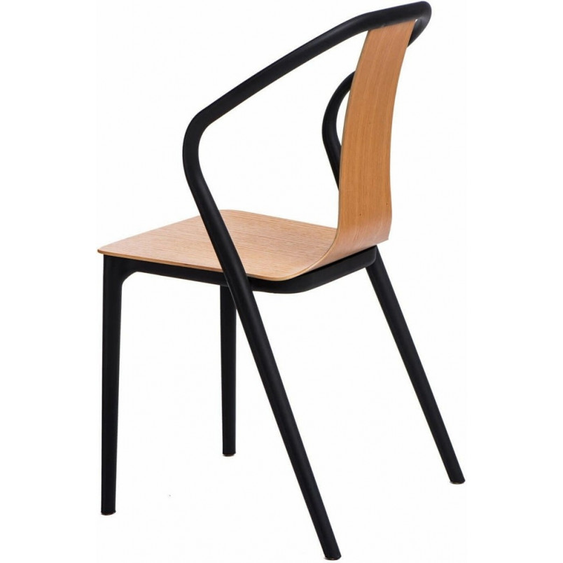 Krzesło drewniane Bella Wood czarne D2.Design - Komfort i styl