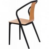 Krzesło drewniane Bella Wood czarne D2.Design - Komfort i styl