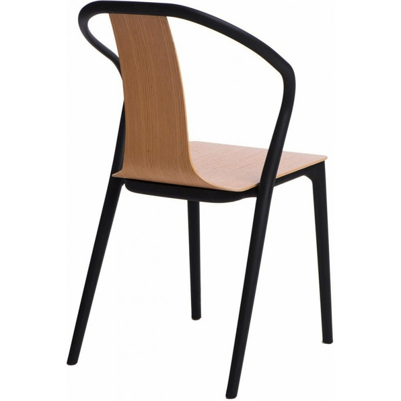 Krzesło drewniane Bella Wood czarne D2.Design - Komfort i styl