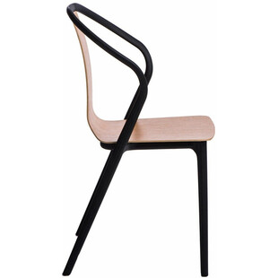 Krzesło drewniane Bella Wood czarne D2.Design - Komfort i styl
