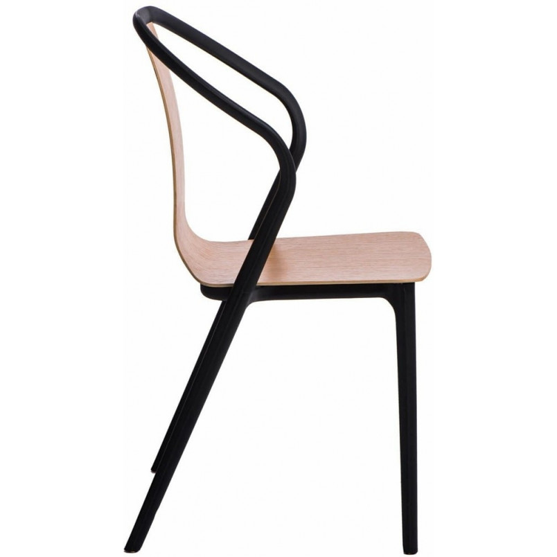 Krzesło drewniane Bella Wood czarne D2.Design - Komfort i styl