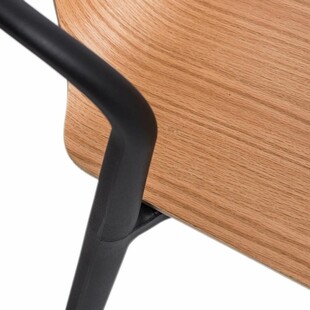 Krzesło drewniane Bella Wood czarne D2.Design - Komfort i styl