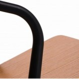 Krzesło drewniane Bella Wood czarne D2.Design - Komfort i styl