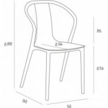 Krzesło drewniane Bella Wood czarne D2.Design - Komfort i styl