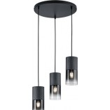 Lampa wisząca Trio Robin III - szkło dymione, 37cm | Sklep z lampami