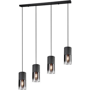 Lampa wisząca Robin IV Trio - szkło dymione, 80cm