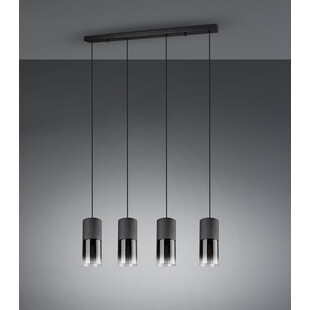 Lampa wisząca Robin IV Trio - szkło dymione, 80cm