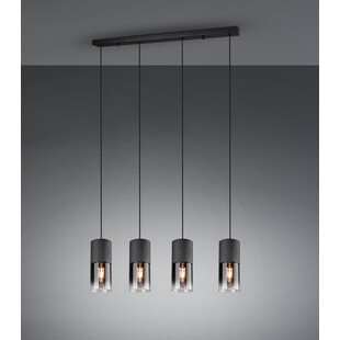 Lampa wisząca Robin IV Trio - szkło dymione, 80cm